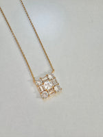 Diamond Square Necklace