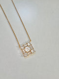 Diamond Square Necklace