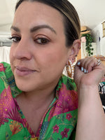 Large Pearl Hoops