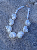 Natural Seashell Statement Necklace