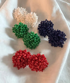 Beaded Button Studs 1008