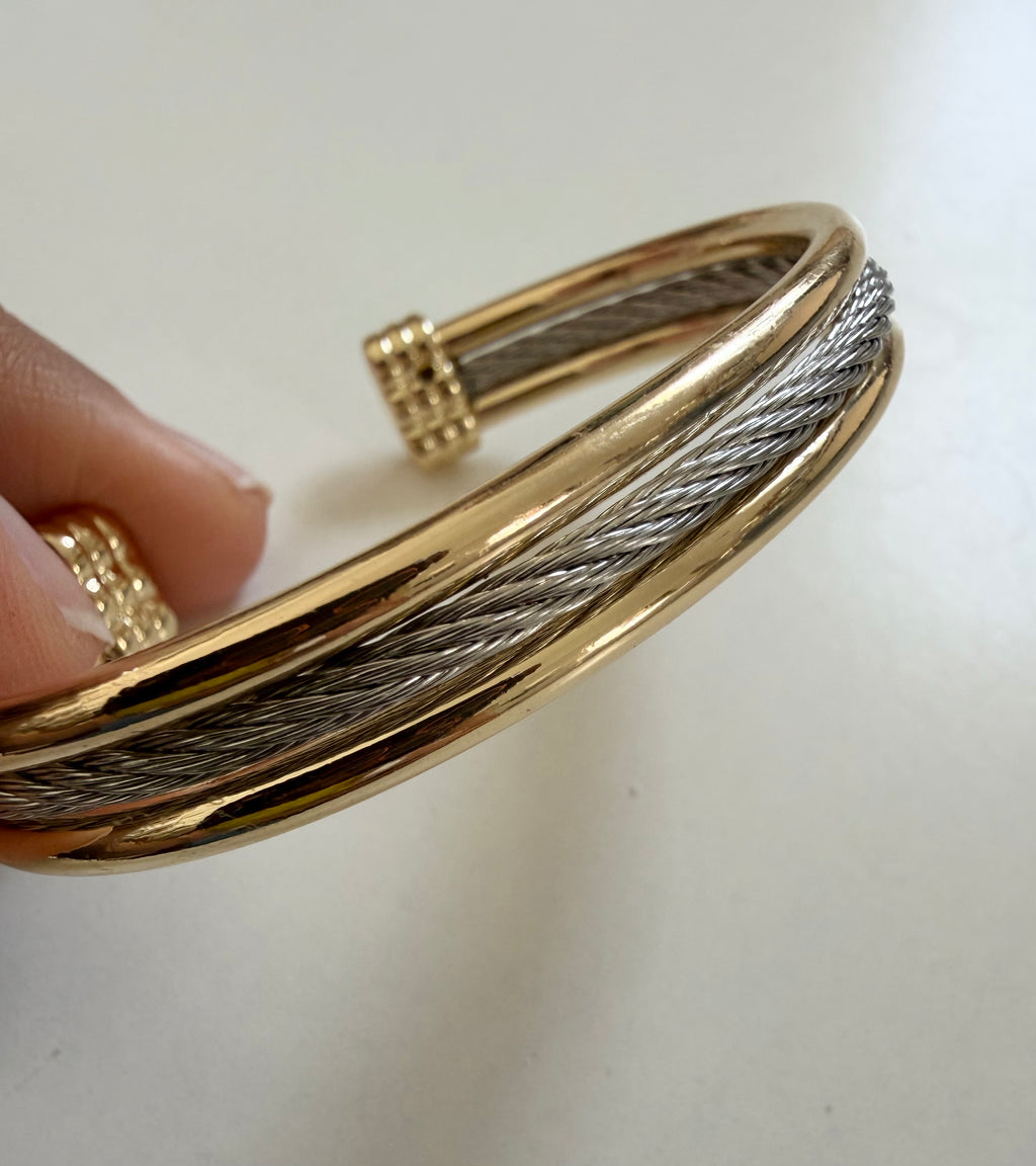 2 Tone DY Style Cuff