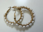 Freshwater Pearl Hoops
