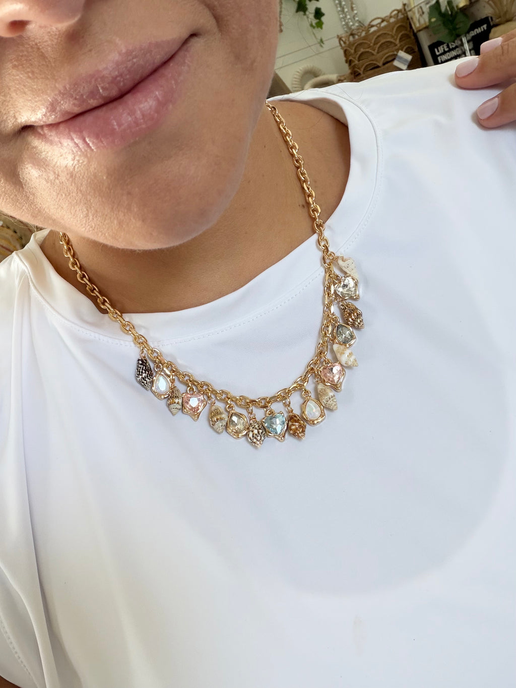 Mini Seashells Statement Necklace
