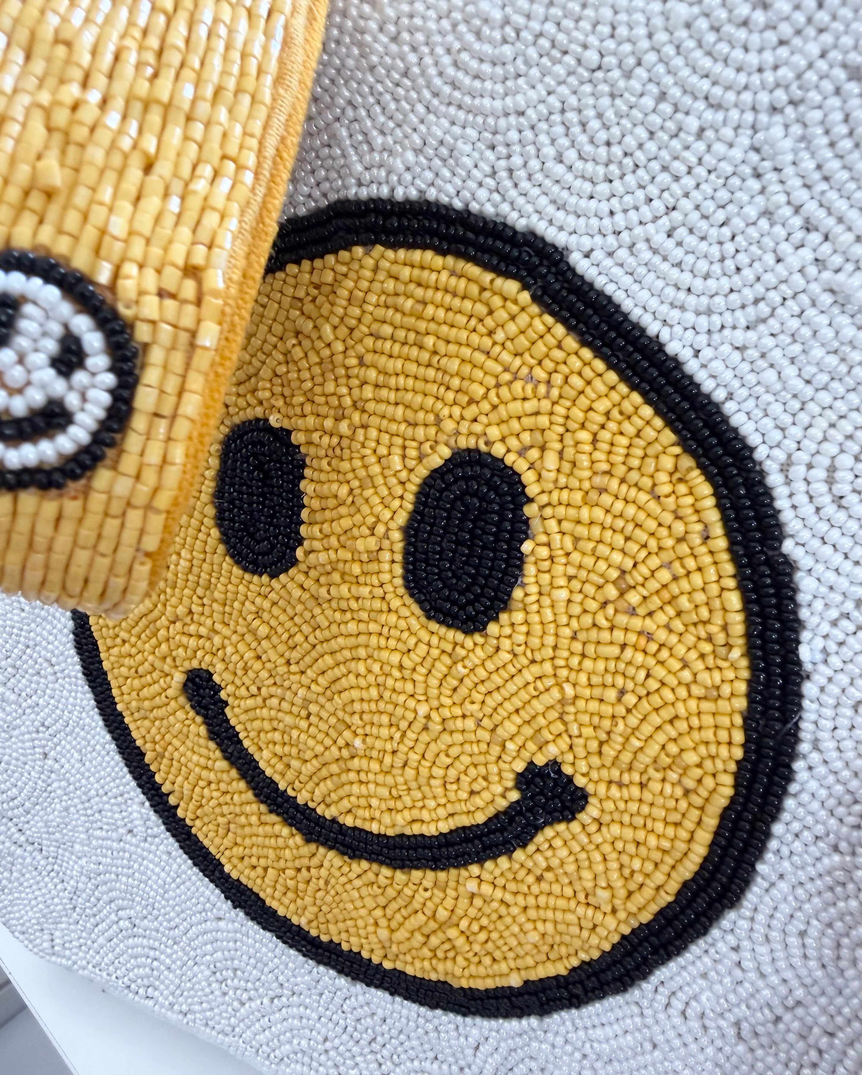 Happy Face Beaded Bag