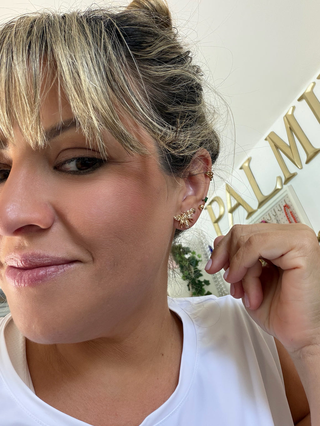Mini Gold Bee Studs
