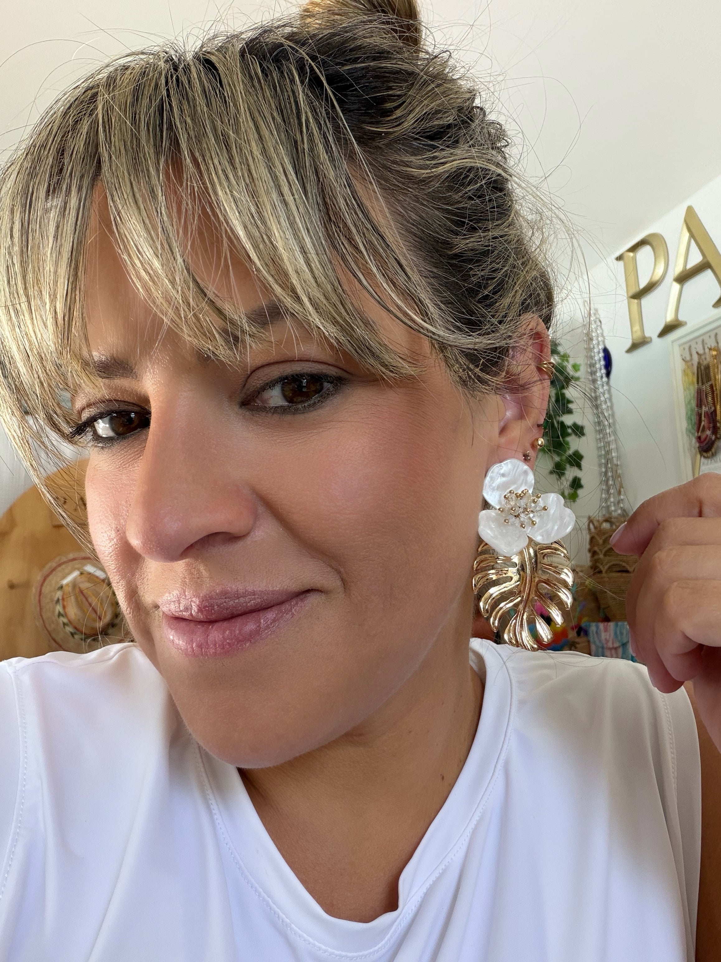 Monsterra Statement Earrings