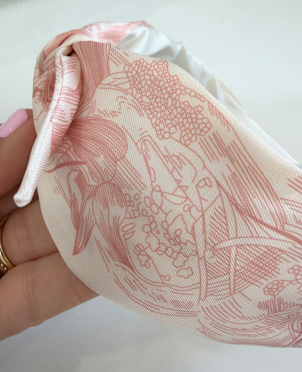 Light Pink and White Headband