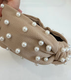 Khaki Pearl Headband