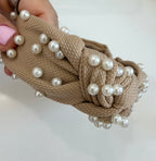 Khaki Pearl Headband