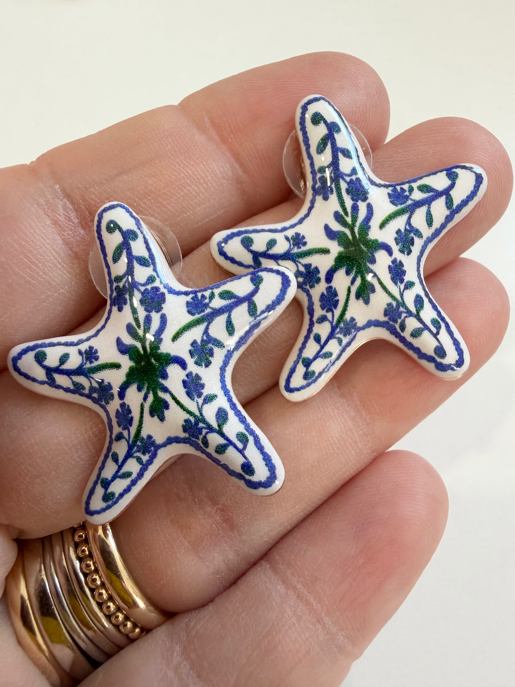 Blue and Green Starfish