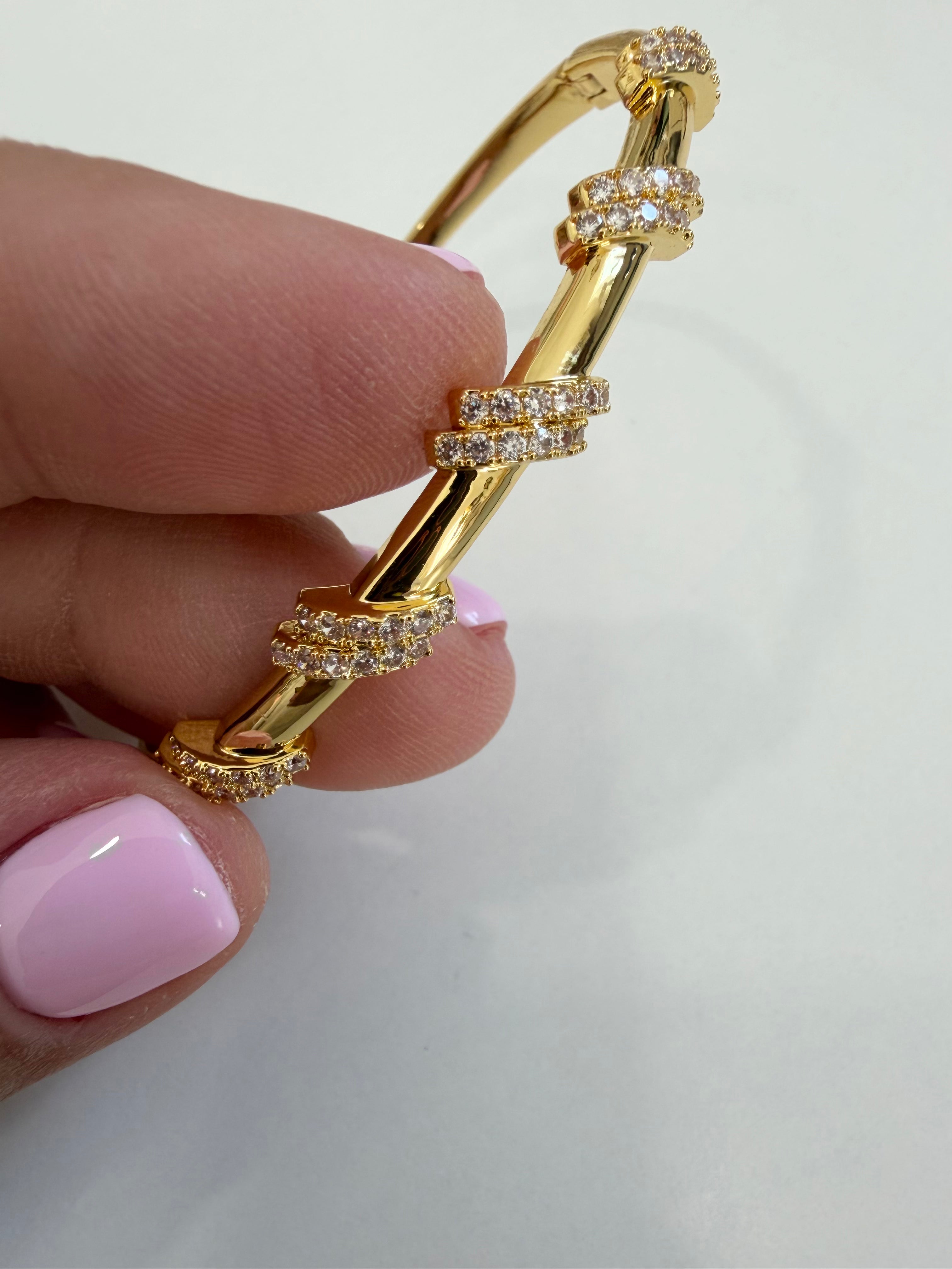 Diamond Wrap Gold Bracelet