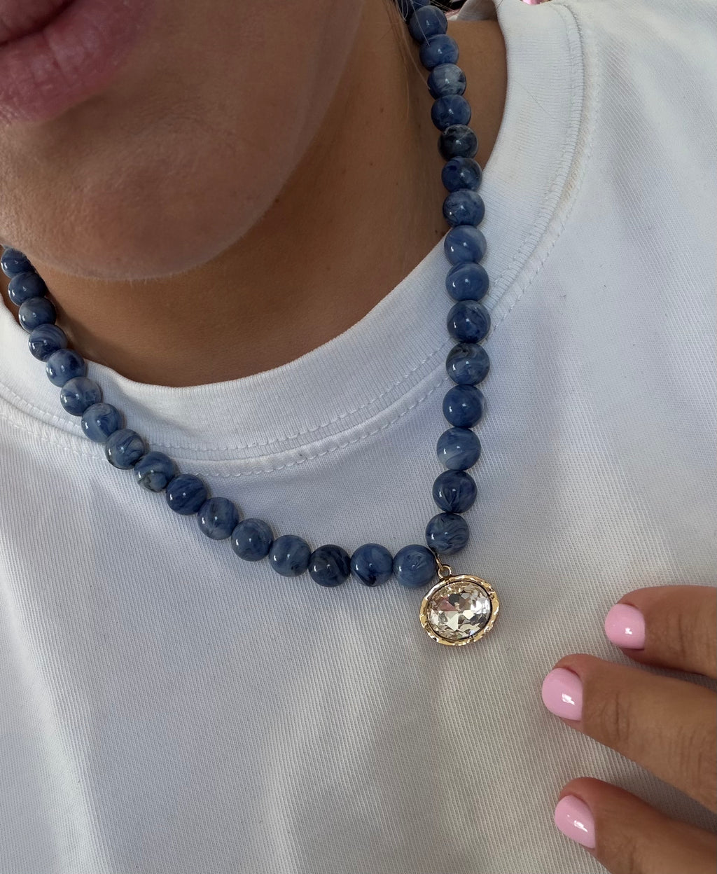 Bolita Necklace with XL Bling