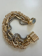 Mixed Metal MultiStrand Magnetic Bracelet