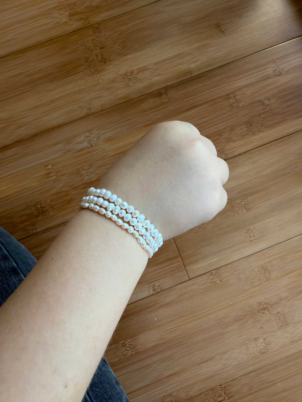 Little Kid Mini Pearl Bracelet Set (3) 0309