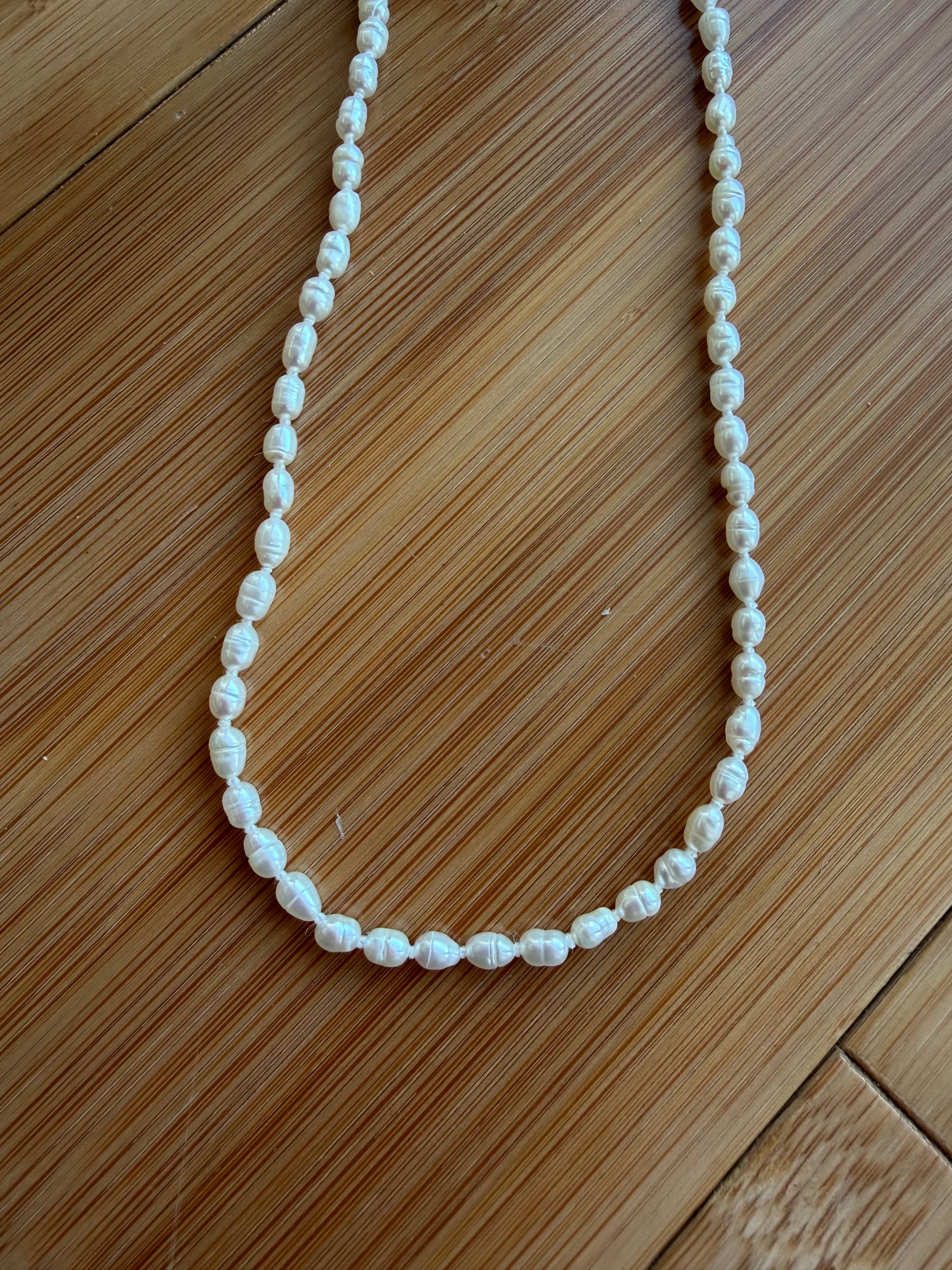 Mini Pearl Necklace (18") 0309