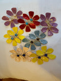 Enamel 1/2 Petal Flower 0309