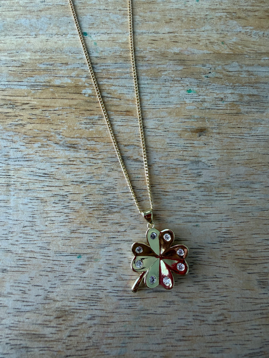 4 leaf Clover Necklace 0309
