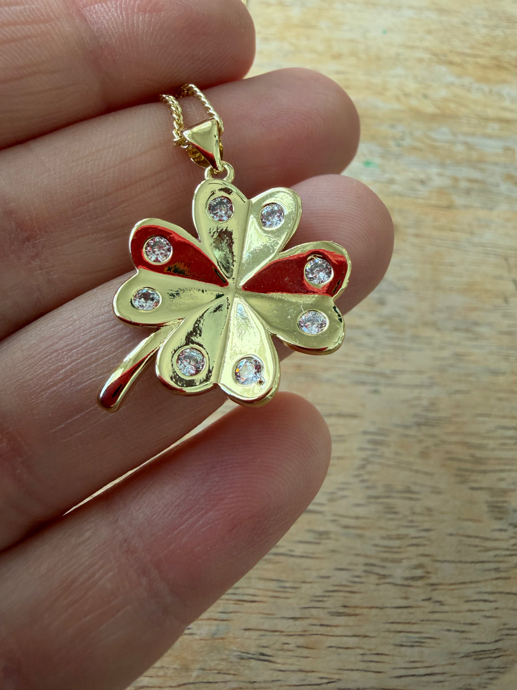 4 leaf Clover Necklace 0309