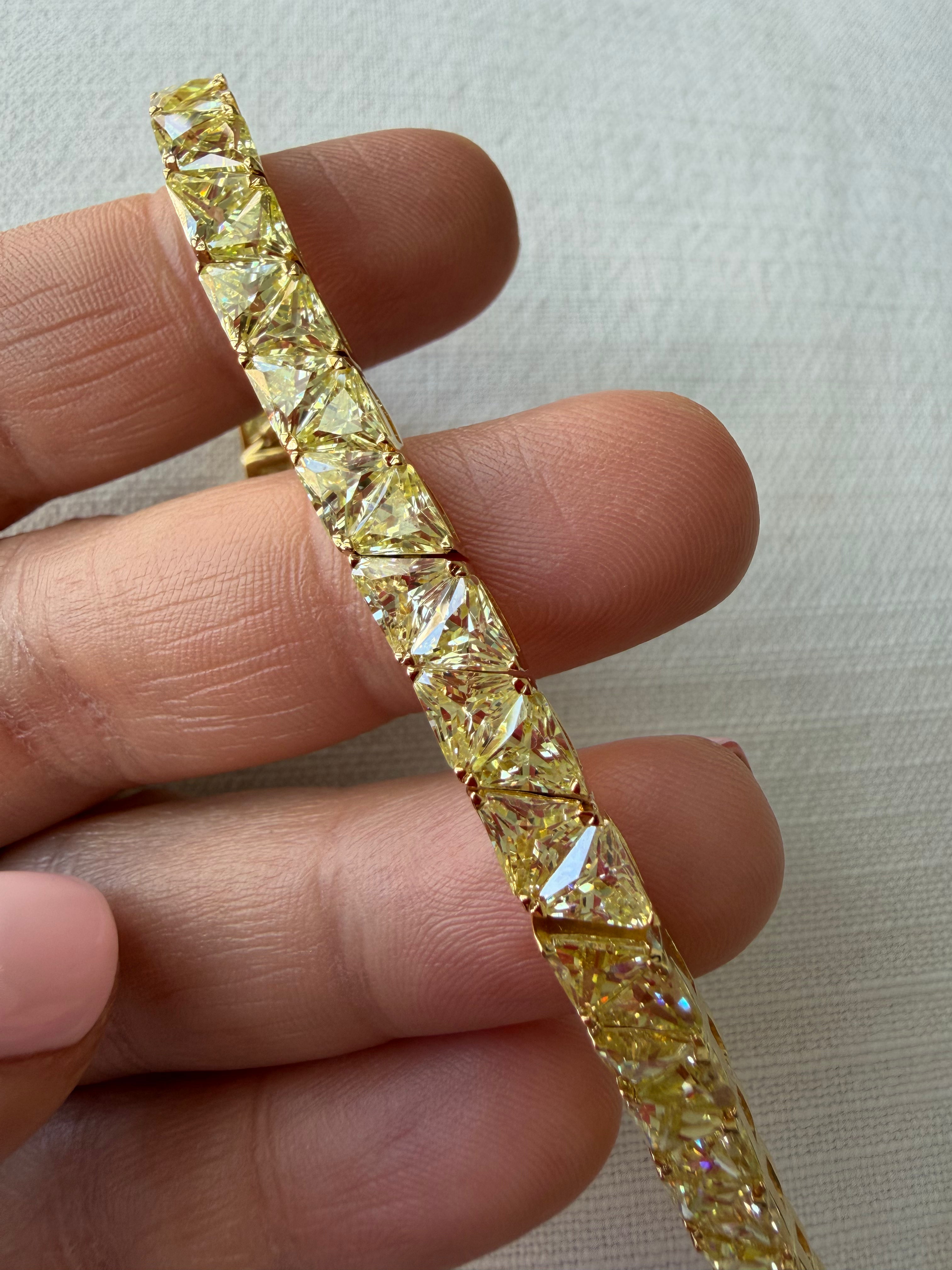 Yellow Diamond Bracelet 0309