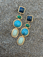 Multi Stone Turquoise Earrings