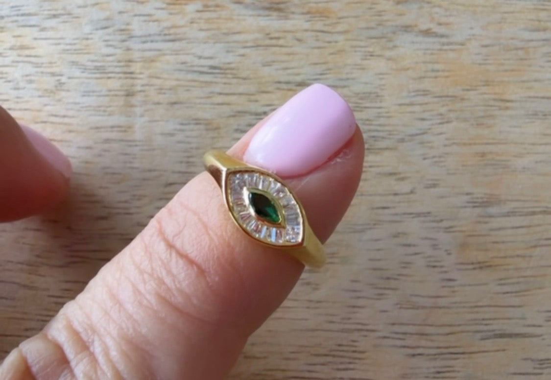 Evil Eye Pinky Ring 0309