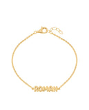 Puff Nameplate Bracelet