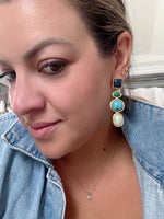 Multi Stone Turquoise Earrings