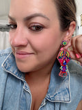 Lobster Beaded Earrings