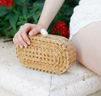 Acrylic Rattan Clutch