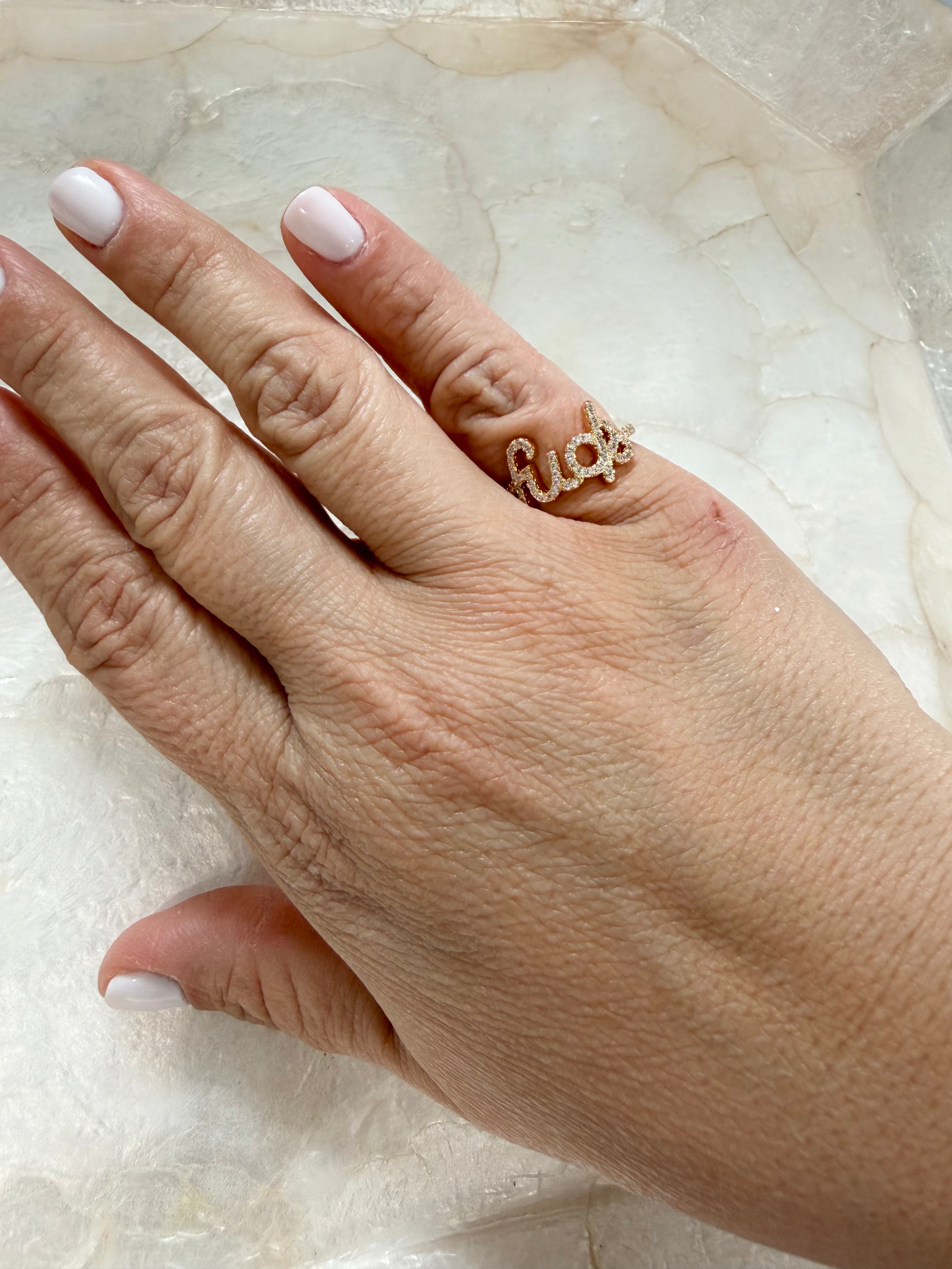 My Favorite F-word Ring