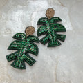 Beaded Green Monsterras