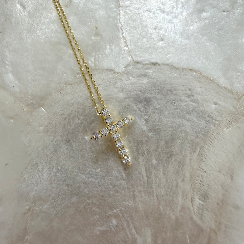 Moissanite Cross