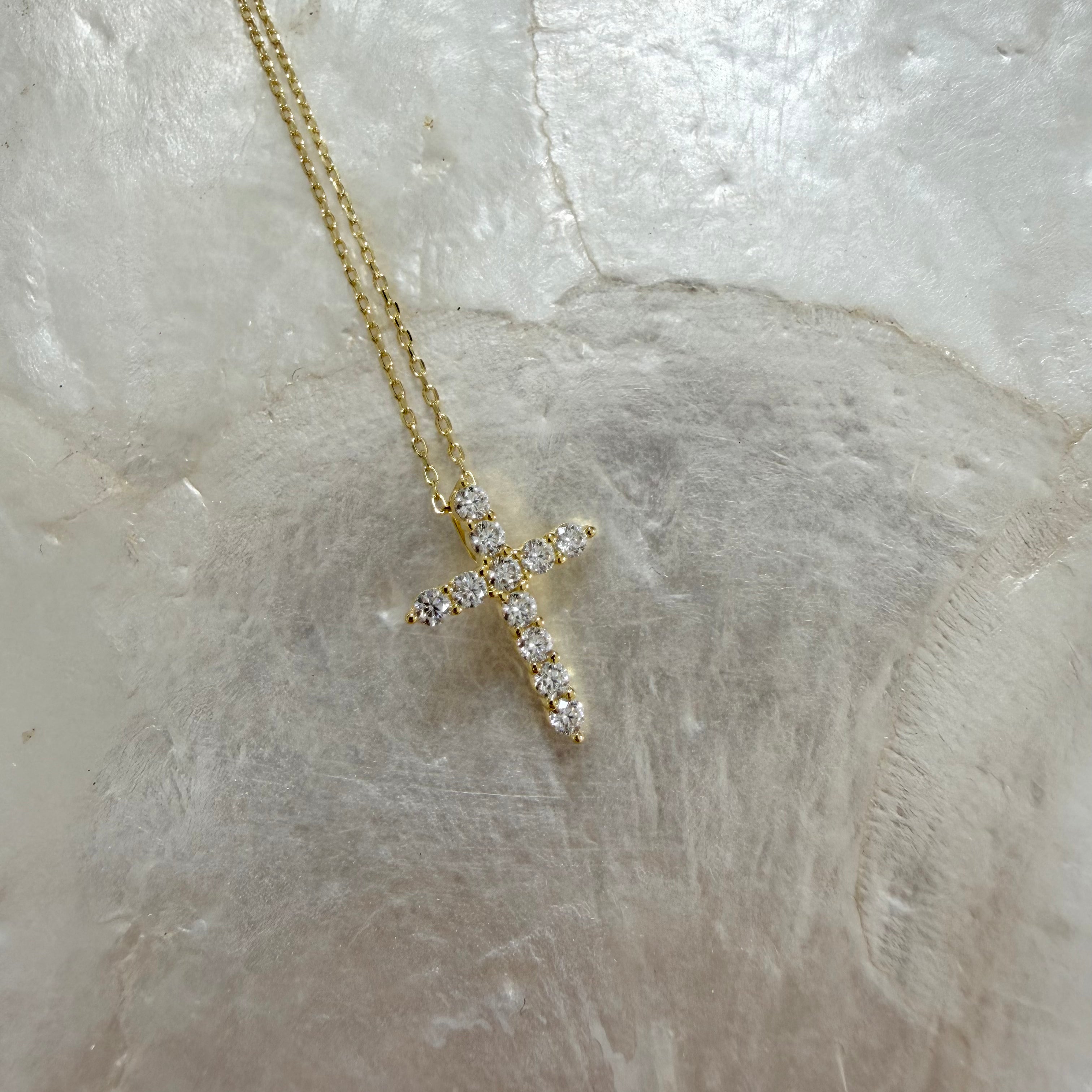 Moissanite Cross