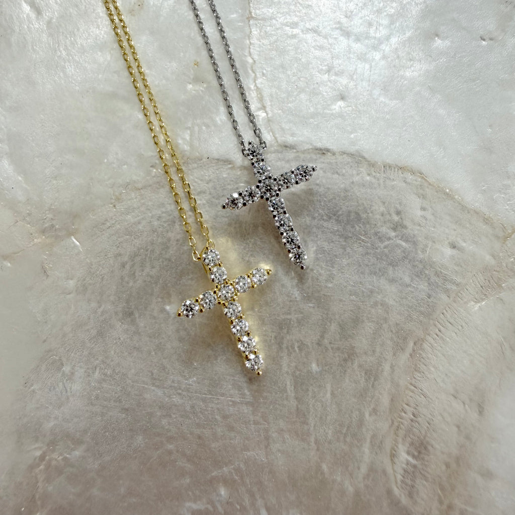 Moissanite Cross