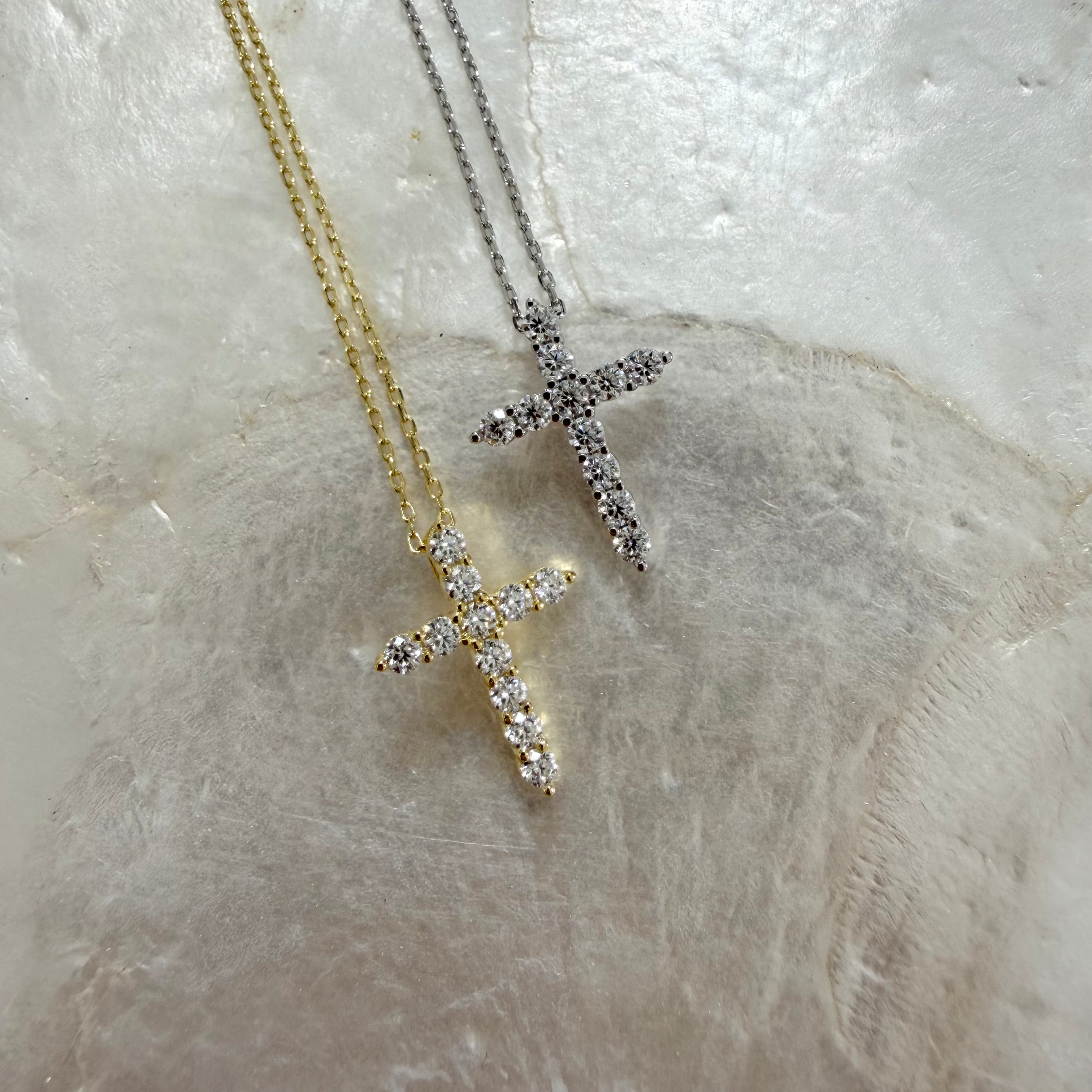 Moissanite Cross