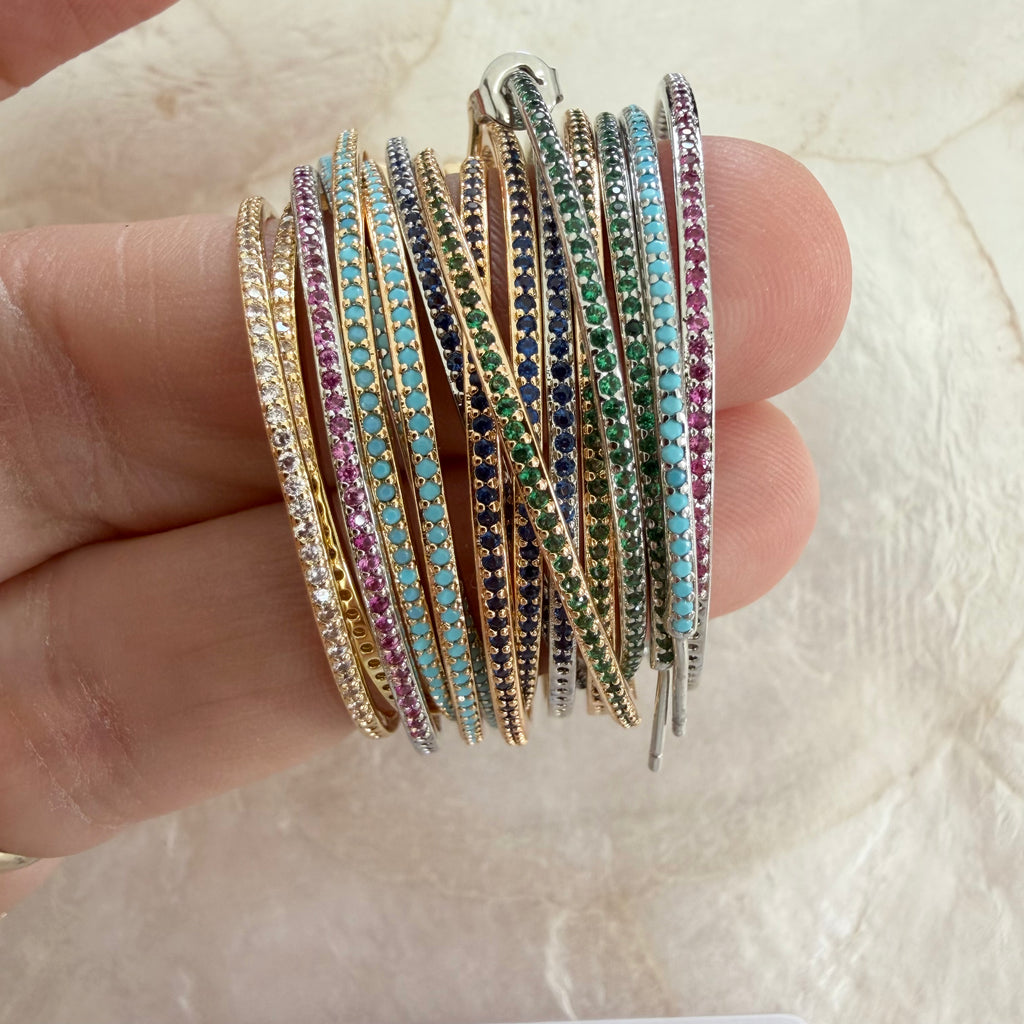 Gold Filled Thin Hoops