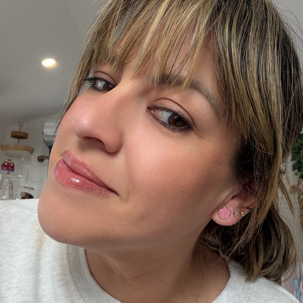 Goldfilled Enamel Daisy Studs