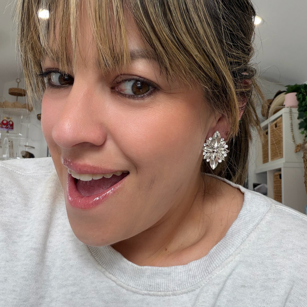 Crystal Marquis Studs