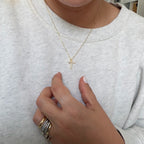 Moissanite Cross