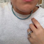 Gold Filled Baguette Tennis Necklace