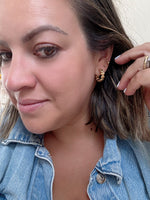 Mini Gold Shell Hoops