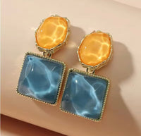 Double Colored Earrings