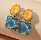 Double Colored Earrings