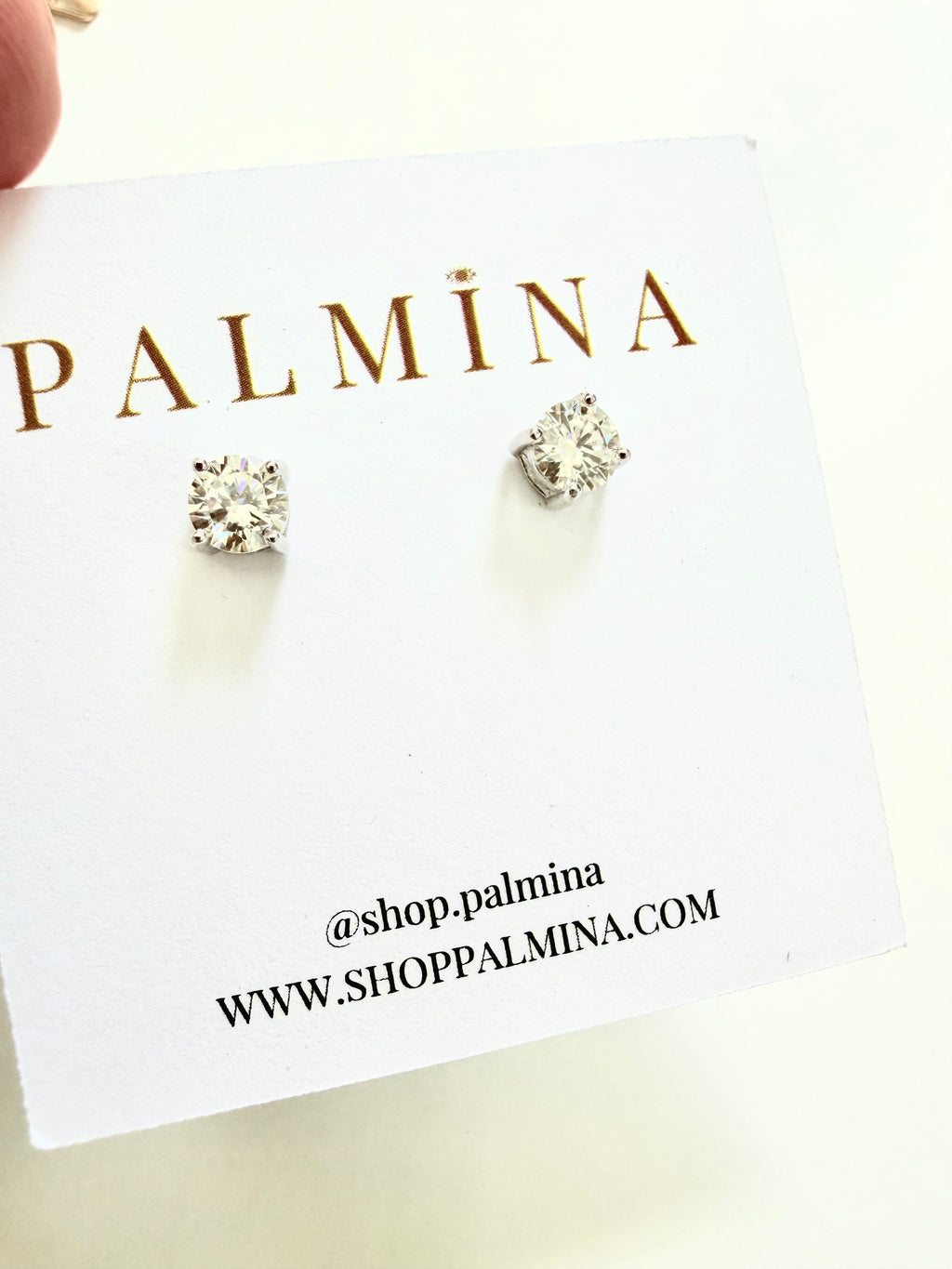 Screwback Moissanite Studs