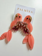 Pink Acrylic Parrots