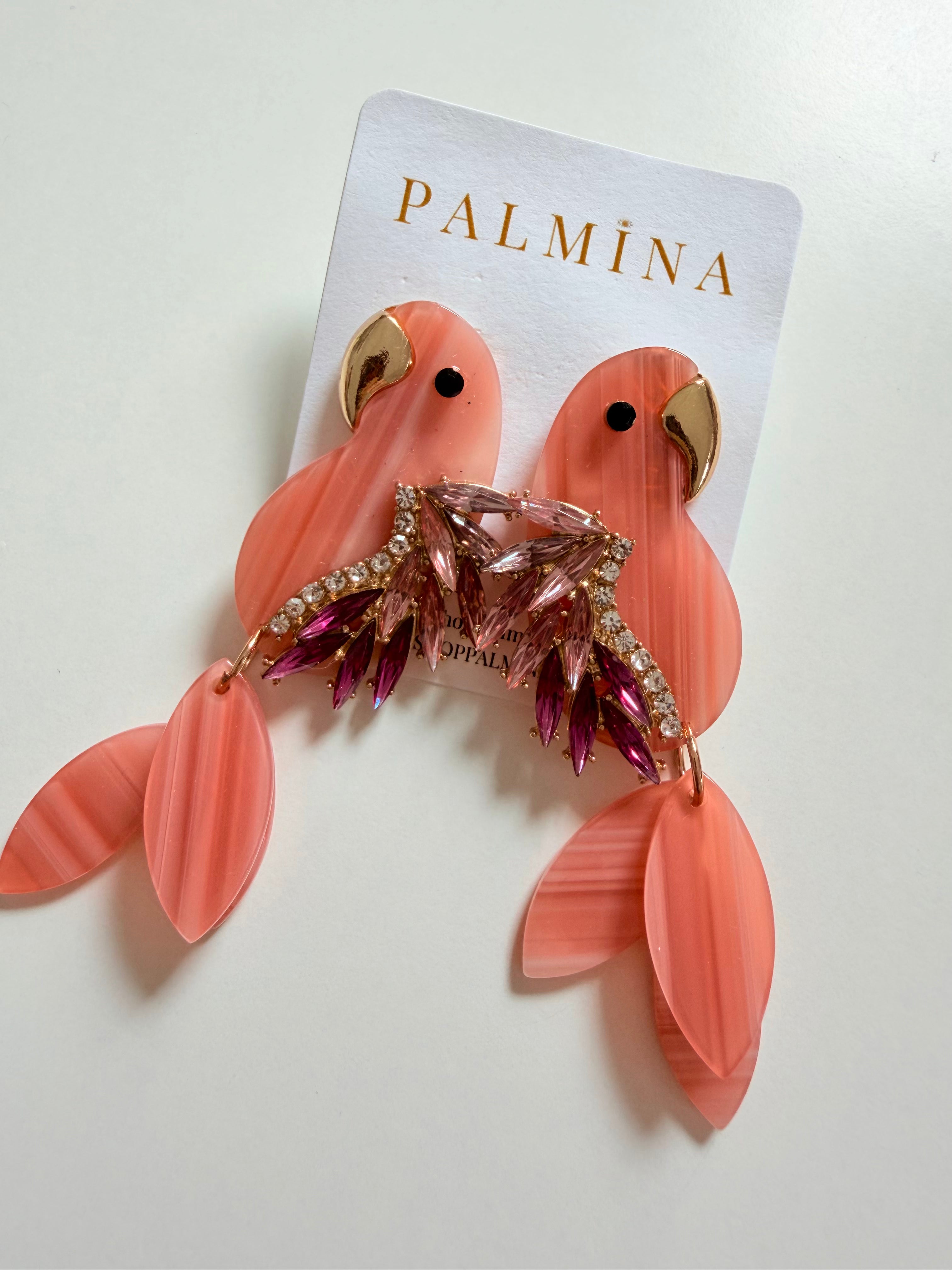 Pink Acrylic Parrots