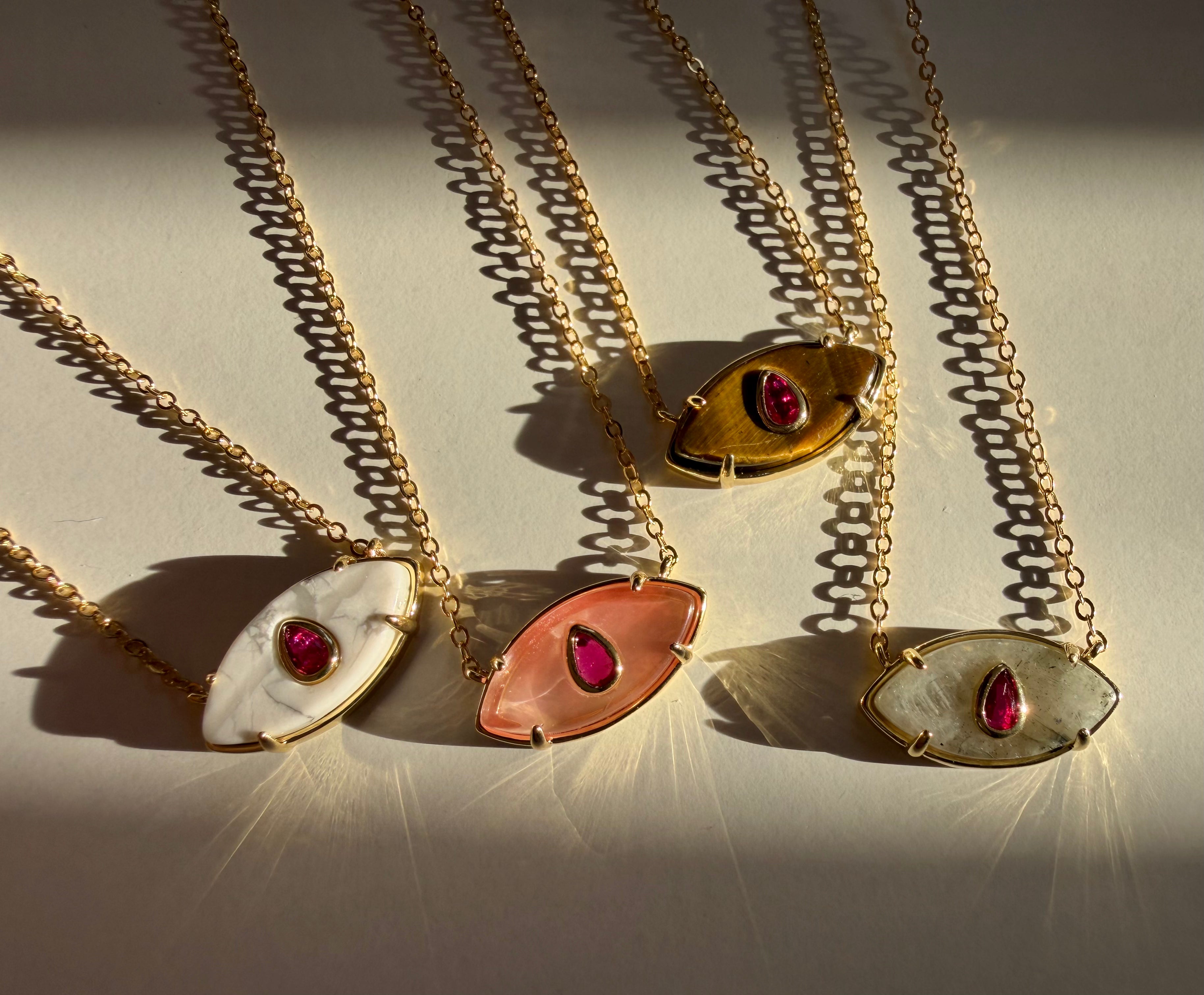 Natural Stone Evil Eye