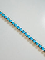 Round Turquoise Tennis Bracelet