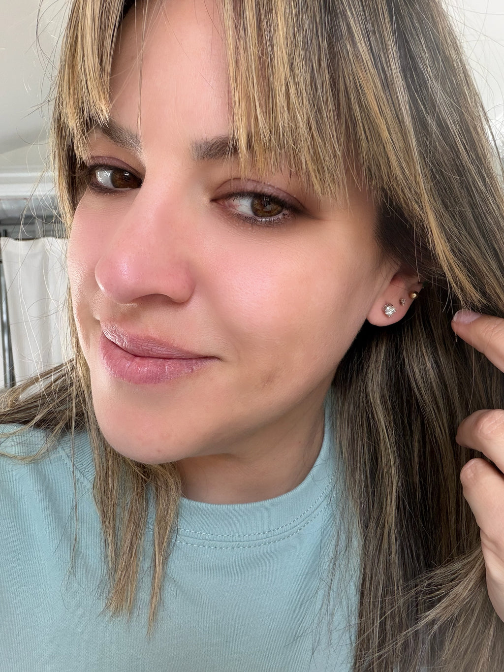 Screwback Moissanite Studs